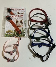 Lot Of 9 New Cat Collars. Assorted Colors, Sizes. Break-Away