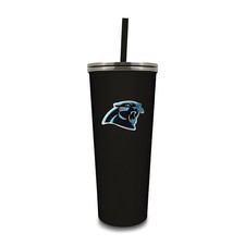 NFL Carolina Panthers Stainless Steel 24 ounce Skinny Tumbler with Emblem and...