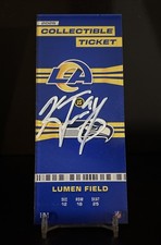 Los Angeles Rams Kobie Turner #91 Autographed Signed Commemorative Ticket COA
