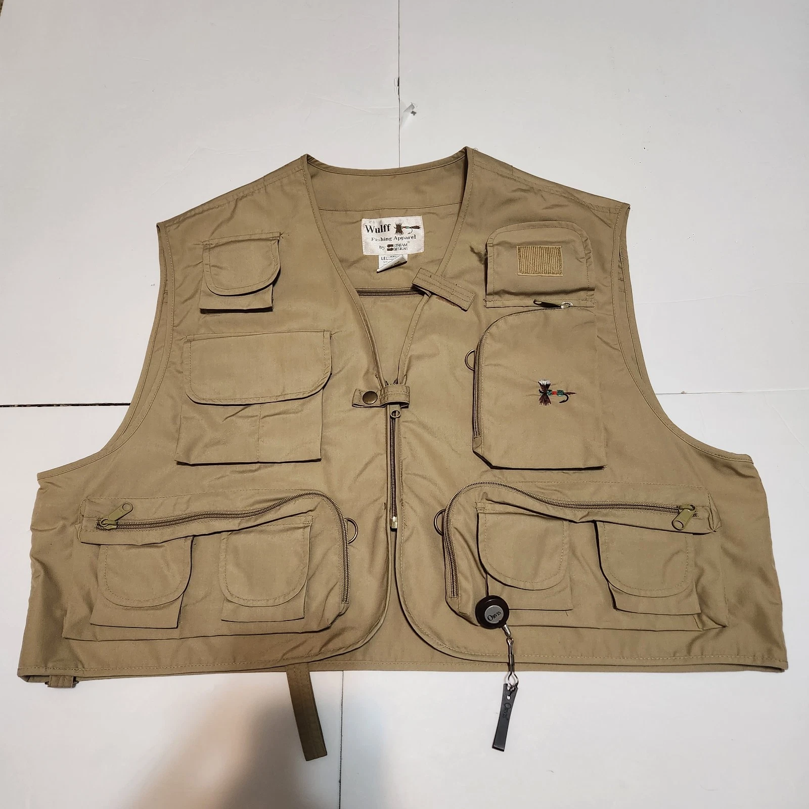 Lee Wulff Fishing Vest Men's XXL Beige Fly Full Zip Stream Designs Trout Salmon
Opens in a new windo