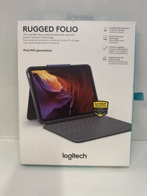 Logitech Rugged Folio for iPad 10th Gen and A16 - Oxford Gray