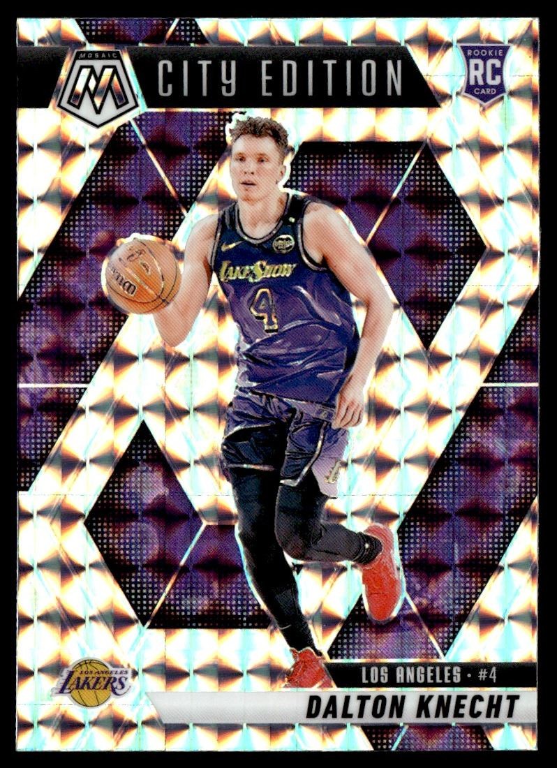 2024-25 Panini Mosaic City Edition Silver Mosaic Dalton Knecht RC Los Angeles