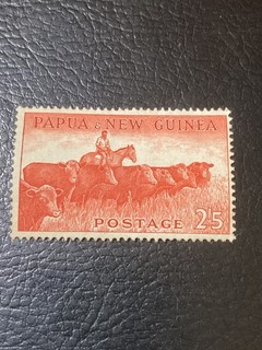 Papua New Guinea 1952 2/5 red (Cattle) MH