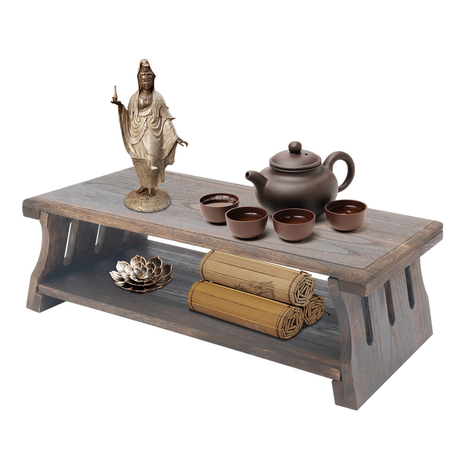 Altar Table, Folding Meditation Table, Low Coffee Table For Sitting On The Floor