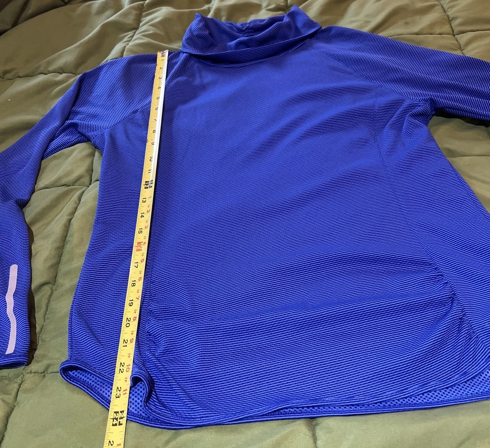 Túnica de running para mujer Spalding talla Lg. Speed-dri azul reflectante Foto 4 de 4