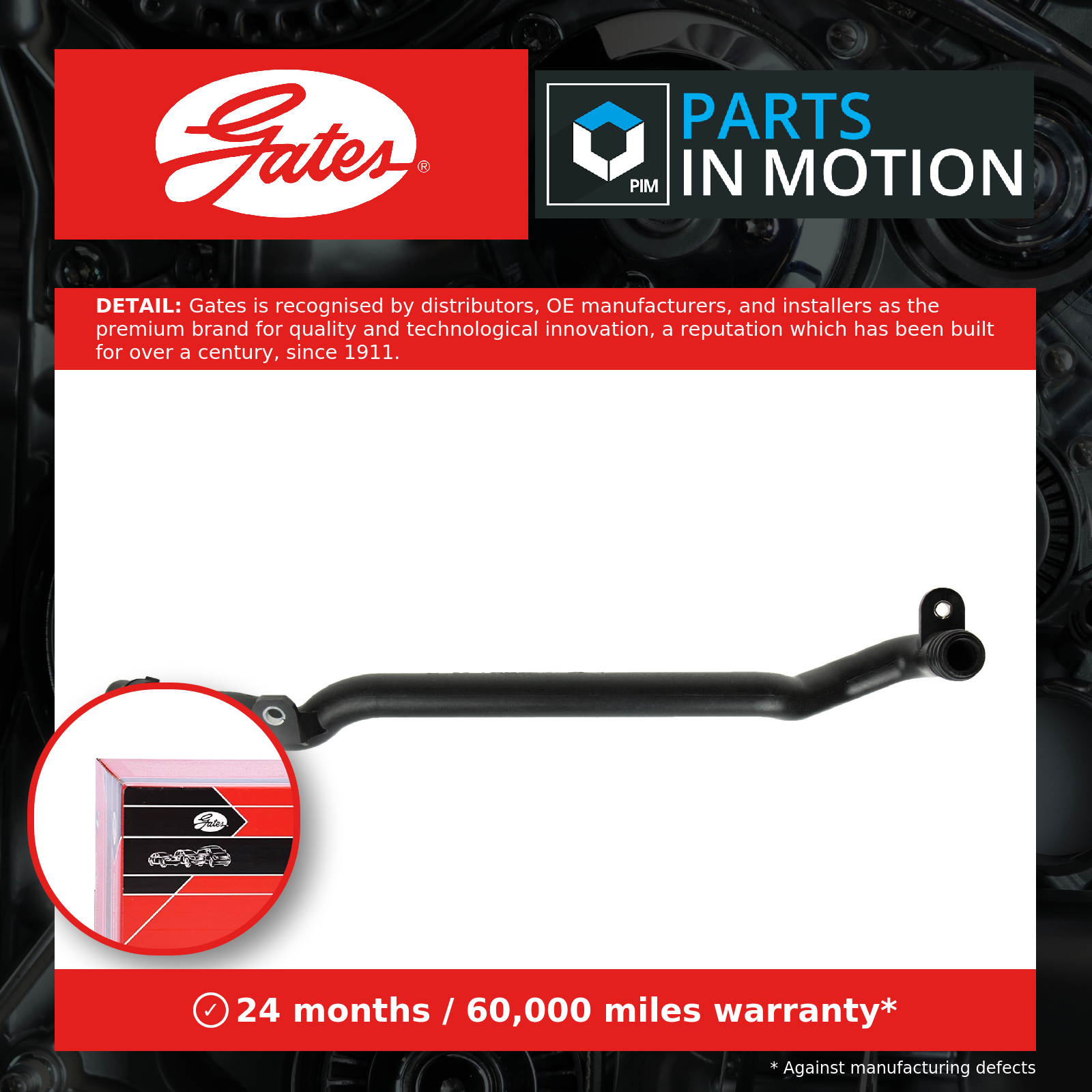Gates 02-1962 Coolant Pipe Fits BMW 3 Series 5 Series 7 Series X3 X5 Z3 Z4 - Image 22