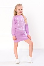 Stylish Girls  Clothing Set   Jumper and Mini Skirt with Stretch Fabric, Any ...