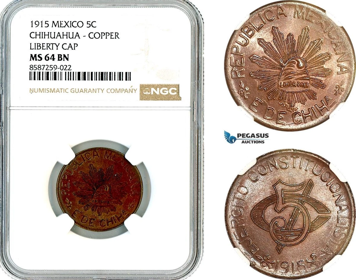 MS 64 Graded 1915 Year Mexican Coins (1905-Now) for sale | eBay