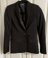 YVES SAINT LAURENT BEAUTE UNIFORMS BLACK TUXEDO STYLE BLAZER Small. Ex Small.