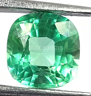 4-5 Ct Cushion Shape  Natural Green Emerald Certified Loose Gemstone N15