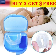 Stop Snoring Mouthpiece Guard Anti Snore Sleep Apnea Bruxism Aid Teeth Grinding 