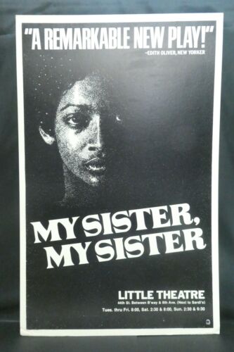 My Sister économies My Sister Theater Broadway Window Card Poster 14