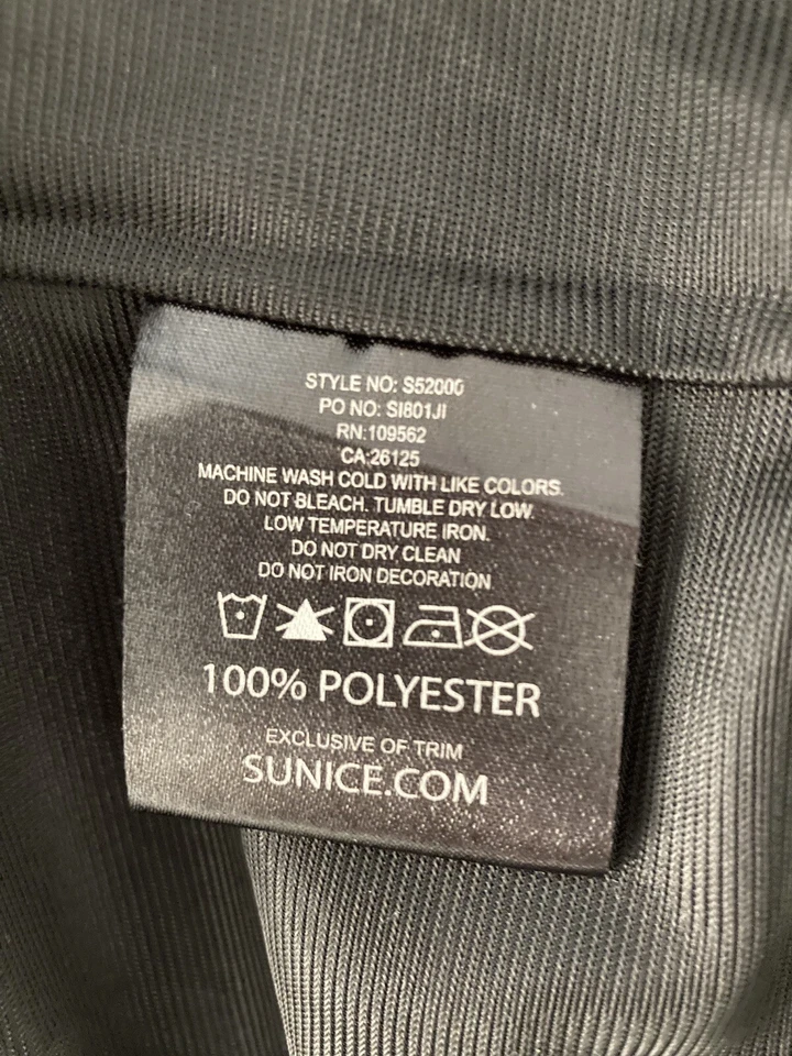 Chaqueta deportiva Sunice para hombre mediana cremallera completa X20CT negra nailon cortavientos Rockies Foto 4 de 4