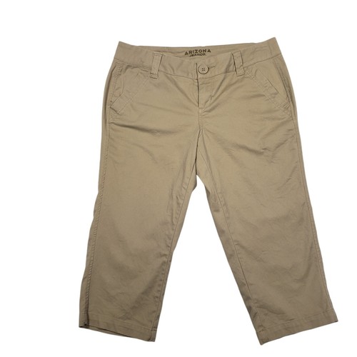 Arizona Jean Company Crop Capri Women Juniors Brown Pockets Stretch Size 9 - Picture 11 of 11