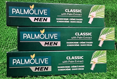 (33 /kg) 3X Palmolive for men RASIERCREME CLASSIC mit Palmextrakt Versand 0 