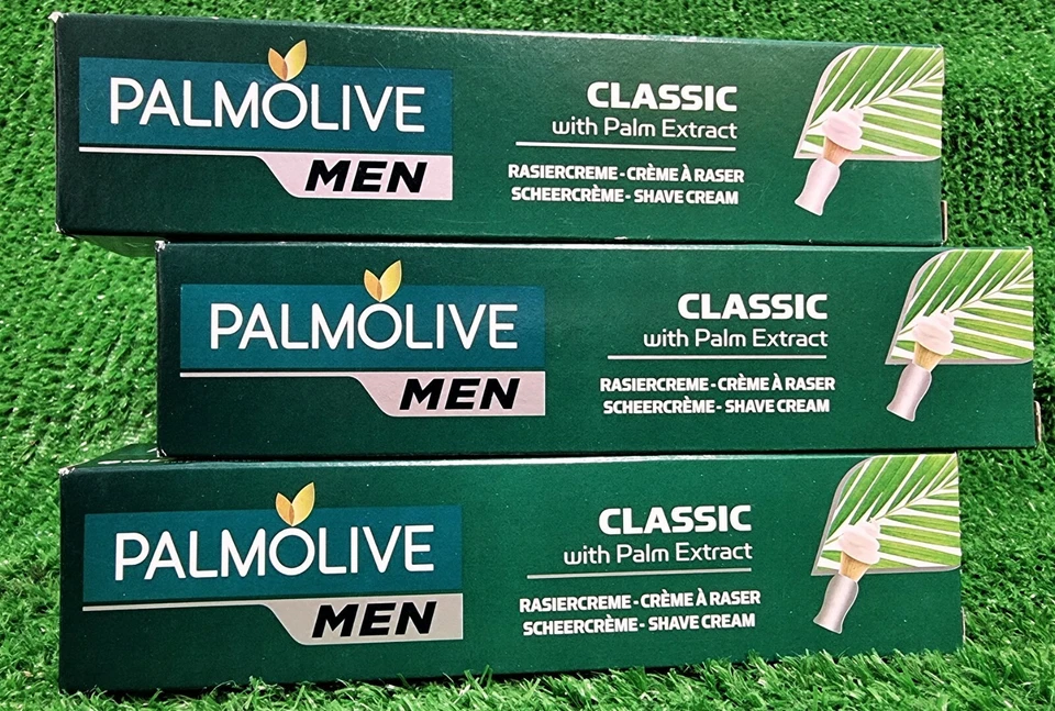 (33€/kg) 3X Palmolive for men RASIERCREME CLASSIC mit Palmextrakt Versand 0€