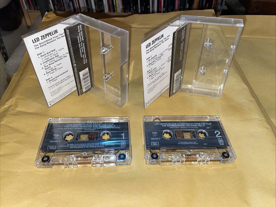 LED ZEPPELIN -THE SONG REMAINS THE SAME Vol 1 & 2 - 2x Cassette Vgc 1976 - Image 2 of 3