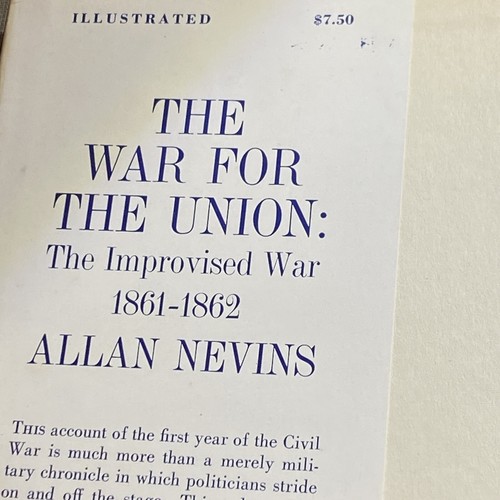 The War for the Union: The Improvised War 1861-1862 HC DJ Good 1st - Picture 8 of 11