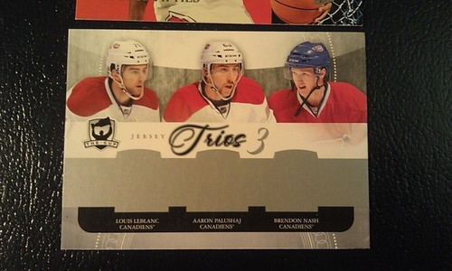Louis Leblanc Aaron Palushaj Brendon Nash NHL 2011 The Cup JERSEY Trios 3 PROOF