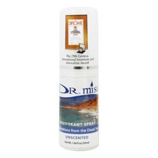 Dr. mist Deodorant Spray Unscented 2 Pack 1.69 fl oz each