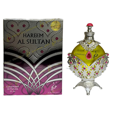 Authentic Hareem Al Sultan Silver  35ml Perfume Oil By Al Khadlaj Perfumes