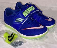 NIKE Zoom HJ Elite High Jump Racer Blue White Orange Jumping Shoes Mens 4.5 8.5