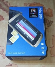 Nokia ASHA 308 Golden Light Dual Sim Schermo 3'' - SIGILLATO - Vintage 2012