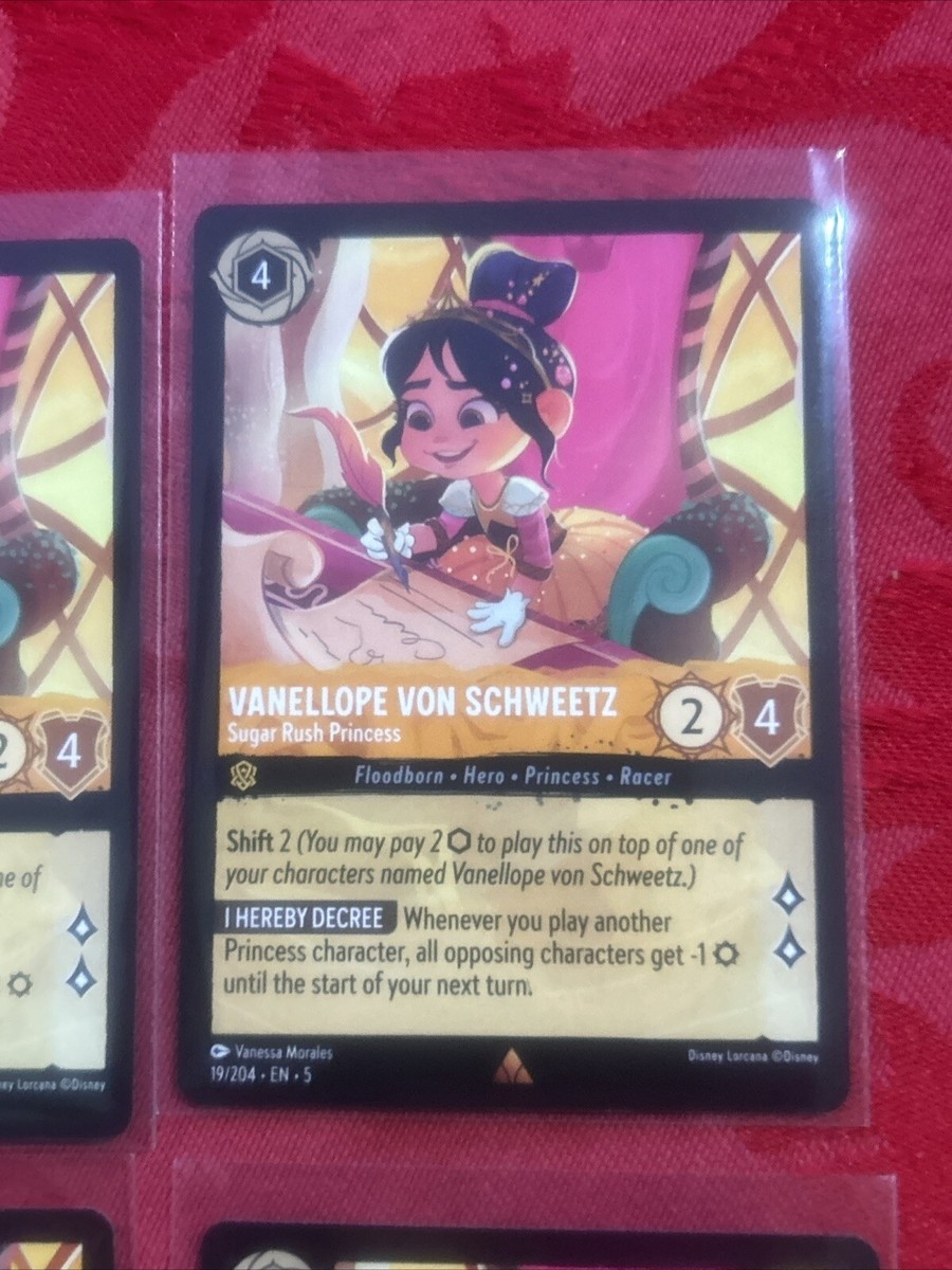 4x Lorcana - Shimmering Skies - Vanellope von Schweetz - Sugar