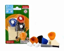 New Japanese Iwako Baseball Take Apart Eraser Set #0778 S-1834