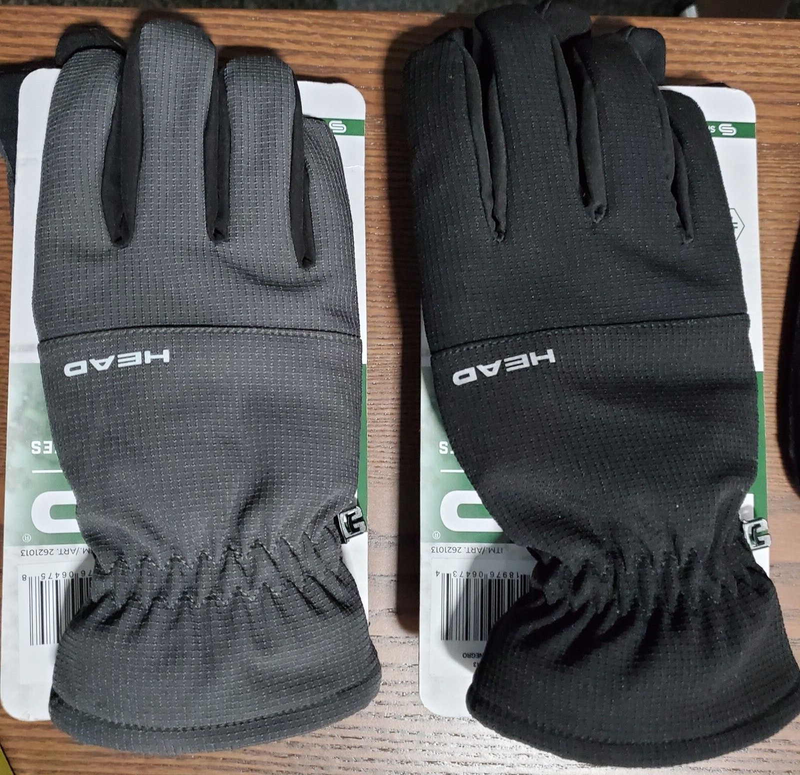 HEAD Men's Waterproof Hybrid Gloves Black or Gray Colors Multiple Sizes