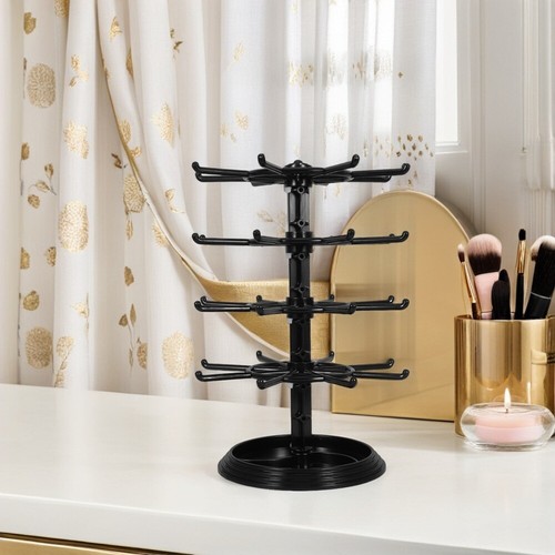 Rotating Jewelry Rack Earring Storage Organizer Bracelet Display - Picture 8 of 12