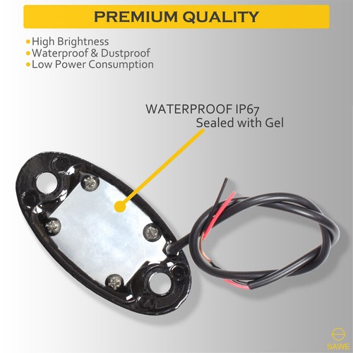 8 x Red LED Rock Light Pods Lights For JEEP Off Road Truck ATV Under Body Wheel - Bild 8 von 8