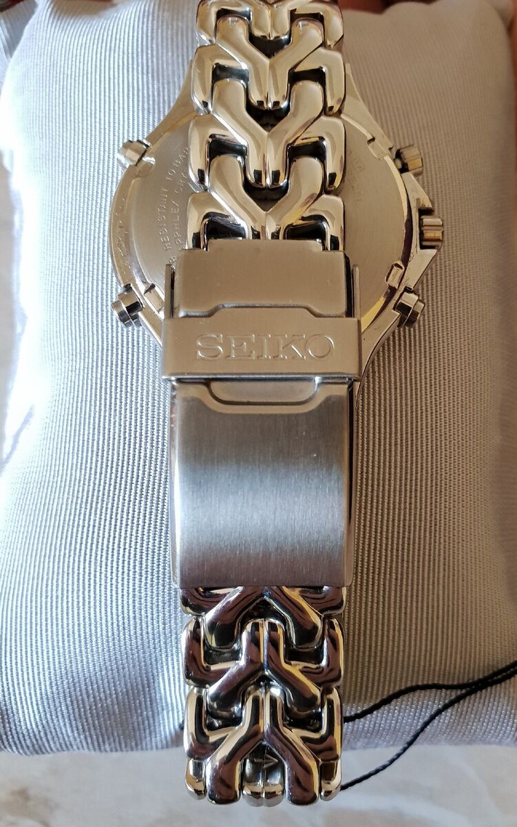 NOS SEIKO CHRONOGRAPH SQ100 CALENDAR ALARM WR SAPPHIRE NOS SEIKO CHRONOGRAPH SQ100 CALENDAR ALARM WR SAPPHIRE