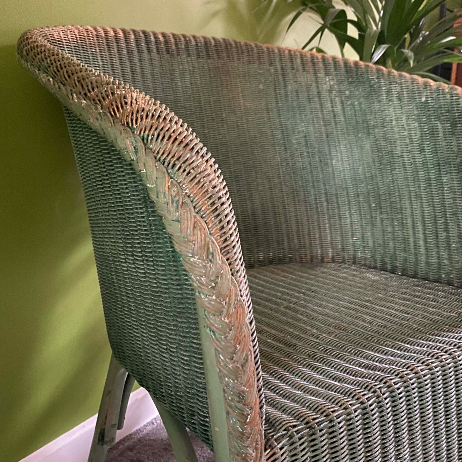 Genuine Lloyd Loom Lusty Chair in Green, 1956 Vintage eBay