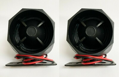 2x Siren for Audiovox Prestige Car Security System Alarms For APS997Z 