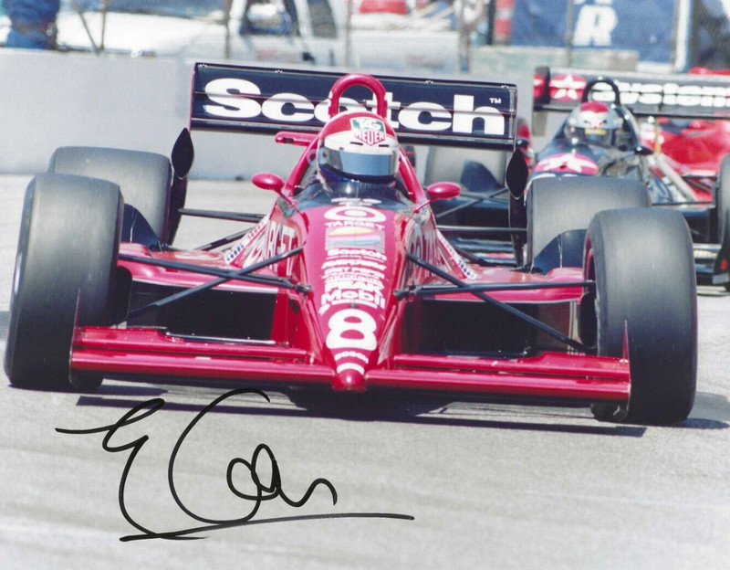 Autographed Eddie Cheever CART IndyCar  Racing Photograph