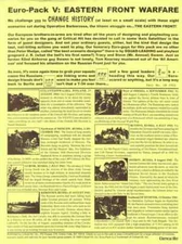 CRITICAL HIT , EURO PACK V: EASTERN FRONT WAFARE