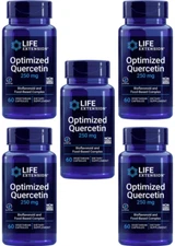 5PACK Life Extension Optimized Quercetin Immune Heart Blood Vessel Health 60Caps
