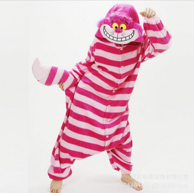 Onesie Costume Cheshire Cat Pajama Pants Cheshire Cat Kigurumi