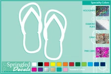 FLIP FLOPS cut vinyl decals #2 car truck window sticker, CUSTOM OPTIONS!