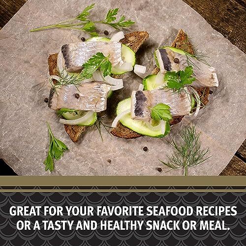 Brunswick Boneless Kipper Style Herring Fillets 3.53 oz Can 18g