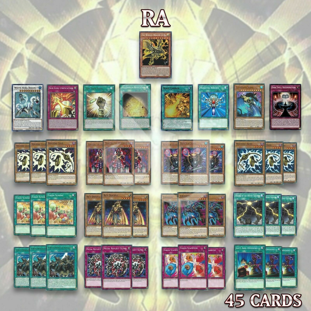 Marik's RAGE of RA DECK 45 | Guardian Slime Winged Dragon Makyur **HOT** +  Bonus