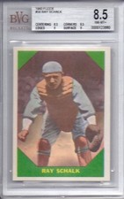 RAY SCHALK 1960 Fleer #56 Baseball BVG 8.5 NM-MT+ = PSA 9 MINT High End HOF