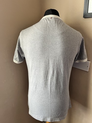 Pretty Green Mens T-Shirt Tee Logo Designer Top Grey Size Small - Picture 4 of 5