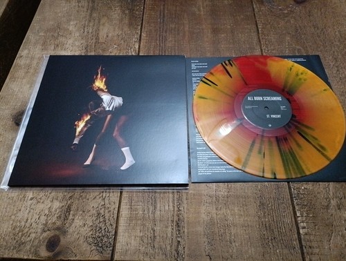 St. Vincent All Born Screaming Orange Black Red Splatter Ltd 1000 Unplayed