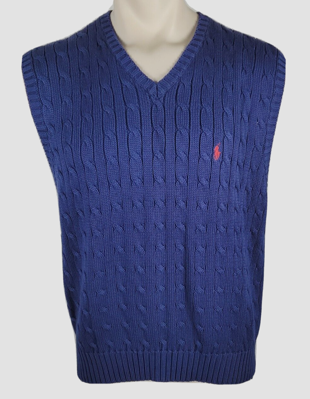 Polo Ralph Lauren Mens Blue Cable Knit 