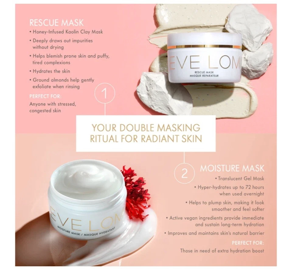 Máscara de Rescate Eve Lom 100 ml AUTÉNTICA NUEVA EN CAJA SELLADA VALOR $90 ENVÍO RÁPIDO  Foto 2 de 4