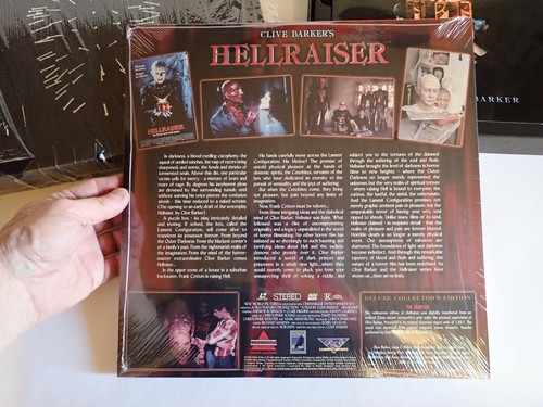 HELLRAISER Deluxe Collectors Ed CLIVE BARKER AUTOGRAPHED SCRIPT Laserdisc Sealed - Picture 3 of 11