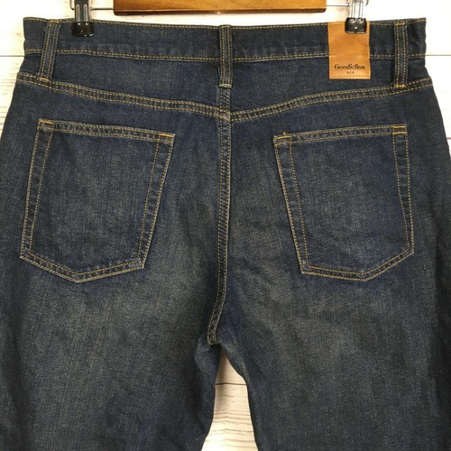 Goodfellow Mens 33 34x30 Straight Blue 