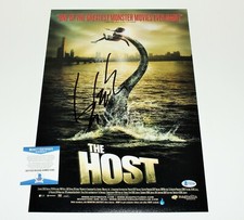 DIRECTOR BONG JOON HO SIGNED 'THE HOST' MOVIE POSTER BECKETT COA PROOF JOON-HO